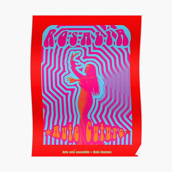 Rosalia 60's Psychedelic Poster RB2510 product Offical rosalia Merch