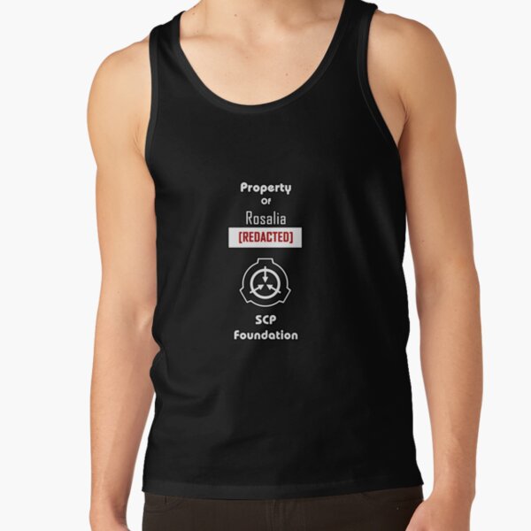 Property of Rosalia [REDACTED] SCP Foundation Tank Top RB2510 product Offical rosalia Merch
