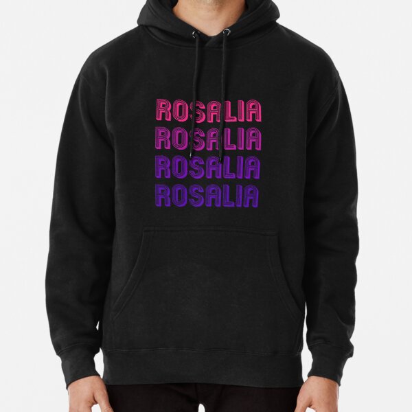 Rosalia - Retro Minimal Line Pattern Pullover Hoodie RB2510 product Offical rosalia Merch
