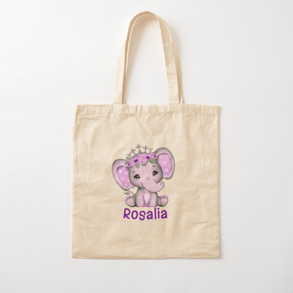 Cute Elephant Rosalia Cotton Tote Bag RB2510 product Offical rosalia Merch