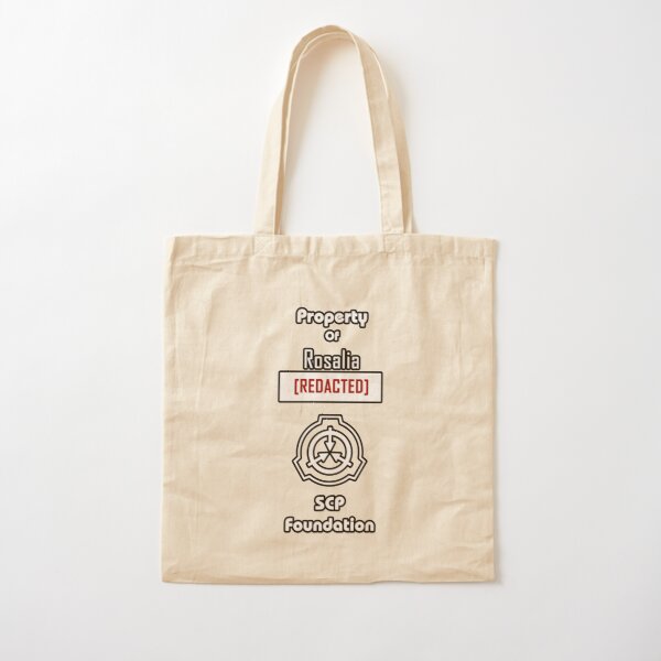 Property of Rosalia [REDACTED] SCP Foundation Cotton Tote Bag RB2510 product Offical rosalia Merch