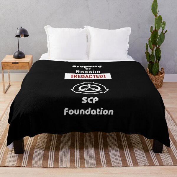 Property of Rosalia [REDACTED] SCP Foundation Throw Blanket RB2510 product Offical rosalia Merch
