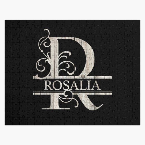 Rosalia Name - Wood Style  Monogram Letter R The Rosalia Name Gift For Rosalia Jigsaw Puzzle RB2510 product Offical rosalia Merch
