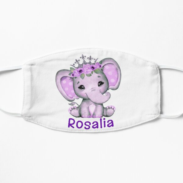 Cute Elephant Rosalia Flat Mask RB2510 product Offical rosalia Merch