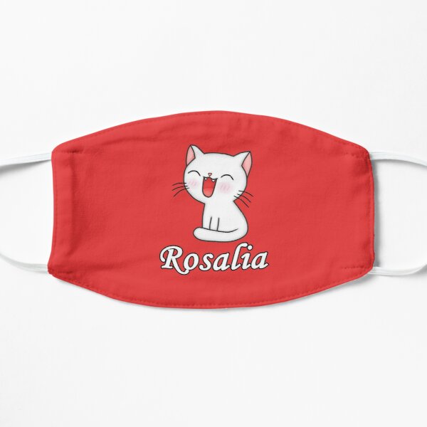 Rosalia Cute Cat Flat Mask RB2510 product Offical rosalia Merch
